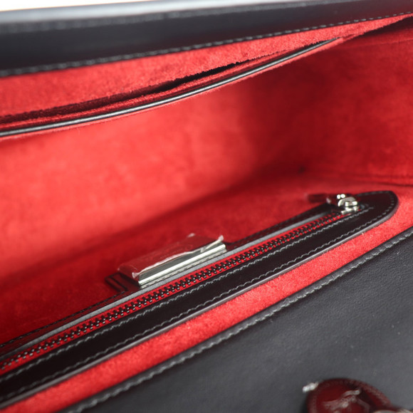 Christian Louboutin Shoulder Bag Chain Leather Black - Picture 8 of 8